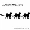Alaskan Malamute Santas Sleigh